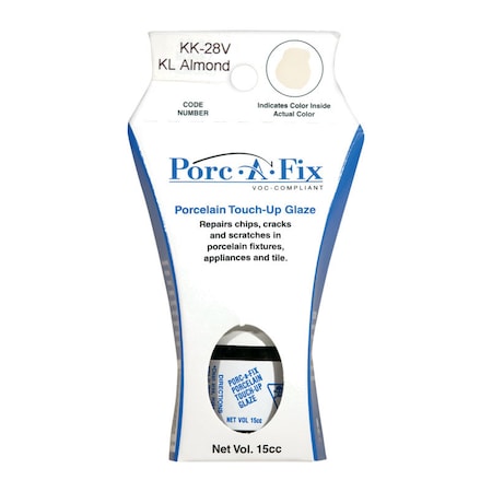 Porc-A-Fix Porc-A-Fix Porcelain Kohler Almond Touch-Up Glaze 15 cc KK-28V